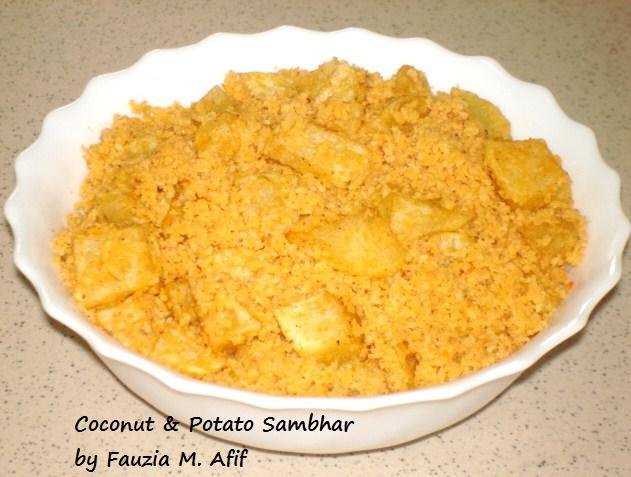 Coconut & Potato Sambhar