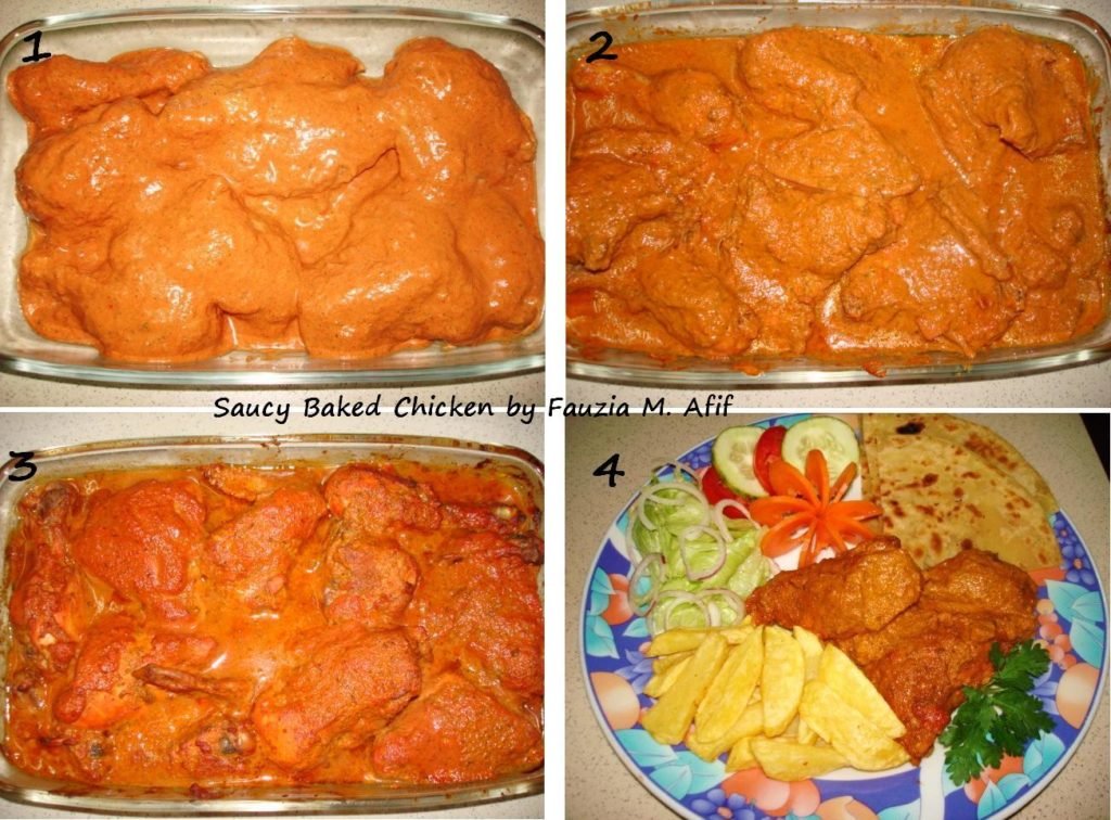 Fauzia’s Saucy Baked Chicken