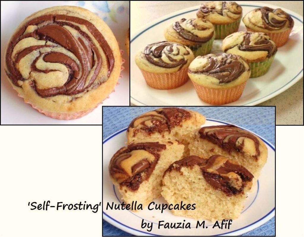 ‘Self-Frosting’ Nutella Cupcakes