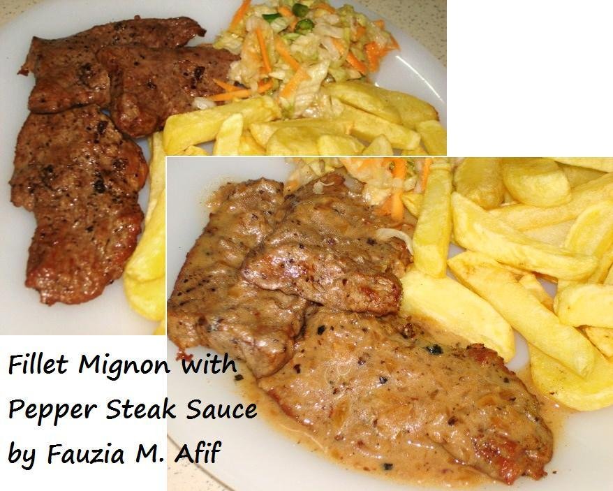 Slices of Fillet Mignon Steak