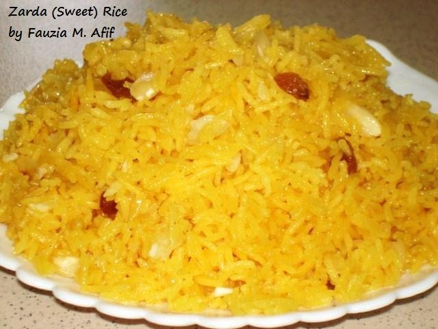 Zarda (Sweet) Rice