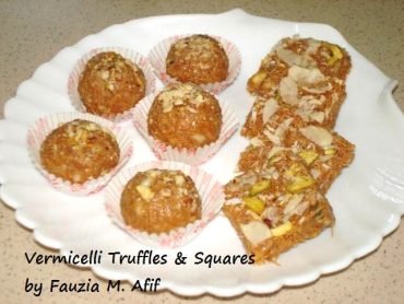 Vermicelli Truffles & Squares